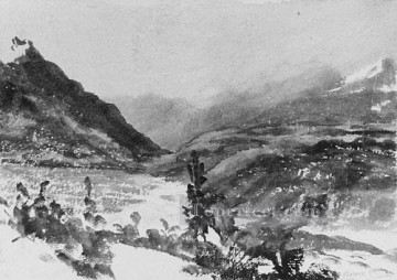  Mount Painting - Mountain Landscape Lombardy Luminism John Frederick Kensett